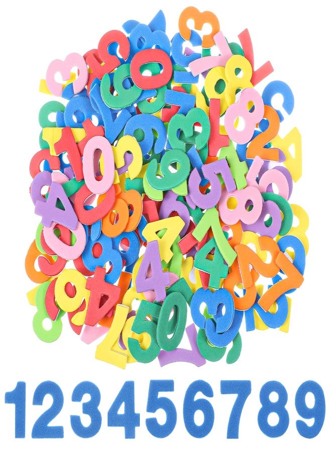 Tyqour 260PCS Numbers Foam Stickers, Letter Stickers for Crafts, Self Adhesive 1-9 Number Alphabet Sticker Craft Supplies Sticker for DIY Crafts Scrapbooking Kids School Project Party Decorations Colorful - Image 1
